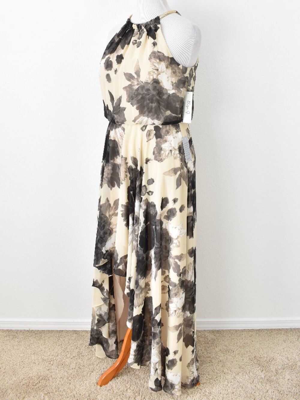 Eliza J Floral High Low Chiffon Floral Formal Dress NEW - 12 - Picture 6 of 11